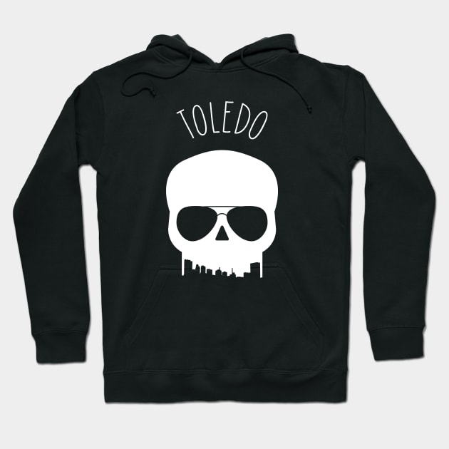 Skyline Skull - Toledo Hoodie by SchaubDesign